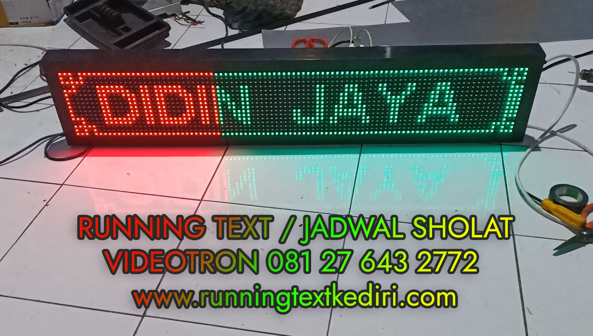 <p>Jadwal digital masjid running text memang sangat bagus digunakan untuk masjid yang ingin memperoleh jadwal secara otomatis. Pemasangan di wilayah Kediri, Tulungagung, Blitar, Nganjuk, Jombang, Malang.</p>